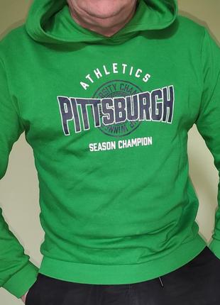 Стильна фірмова кофта реглан толстовка пайта батнік athletic pittsburgh.kiabi.л