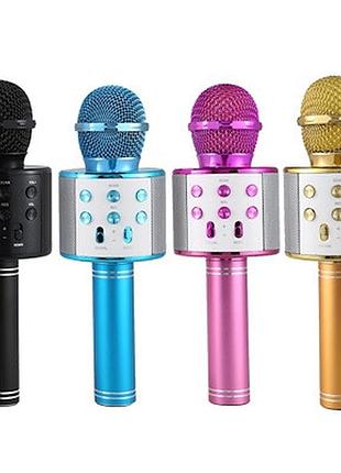 Bluetooth микрофон для караоке с изменением голоса wster ws-8582 фото