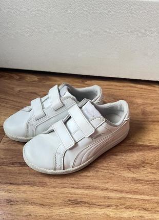 Кроссовки белые puma, кроссовки детские puma для девочки