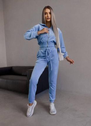 Велюровий костюм двійка3 фото