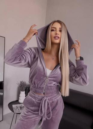 Велюровий костюм двійка8 фото