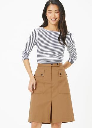 Юбка карго marks & spencer, цвет кэмэл