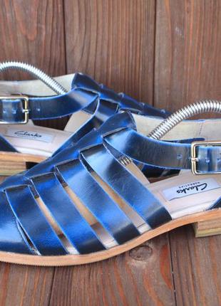 Літні туфлі сандалії clarks шкіра англія 37,5р туфли босоножки