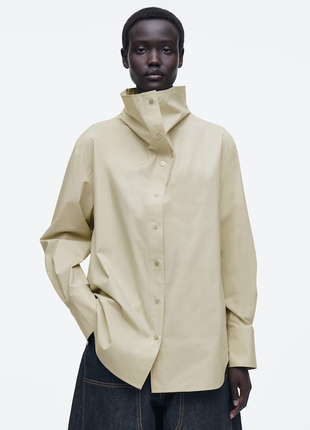 Бавовняна сорочка з високим коміром cos 1250560004