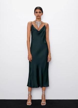 Вискозное платье от zara