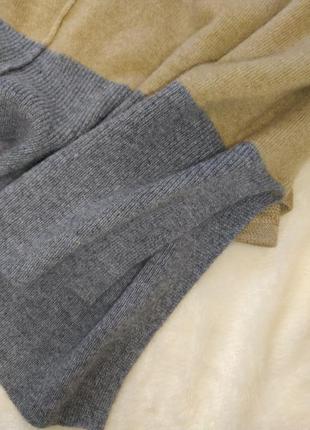 Кашемир 100% cashmere овер сайз свитер колорблок базовые цвета6 фото