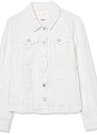 Біла джинсова куртка кофта джинсовка брендова піджак