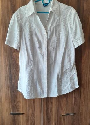 Блуза белая cecil, рубашка женская, оффисный вариант