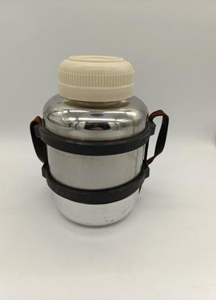 СССР большой термос из нержавеющей стали нержавейки на 4 л сср фирмы темет темет с широким горлом 10 см советский термос темет 4 литра