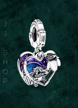 Серебряная бусина шарм "вол-и и ева" pandora (пандора) 792518c01