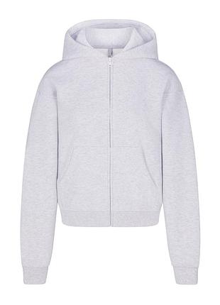 Женский пуловер худи skims cotton fleece classic zip up