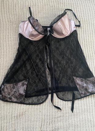 Кружевной пеньюар victoria’s secret р.34c