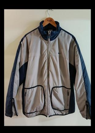 Куртка nike primaloft винтаж vintage nike vislon y2k ykk nylon swoosh windbreaker jacket