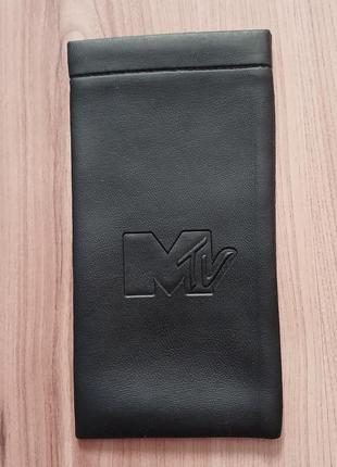 Кожаный чехол футляр для очков mtv
