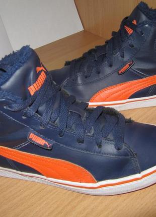 Кеди хайтопи черевики шкіряні puma пума єврозиму