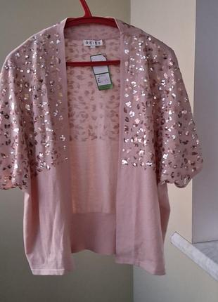 Праздничная кофта с пайетками кофточка кардиган