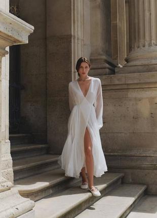 Zara 100% натуральна шкіра балетки