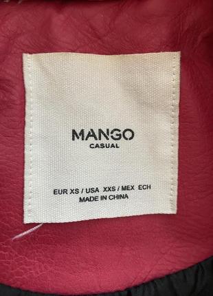 Шкіряна куртка mango5 фото