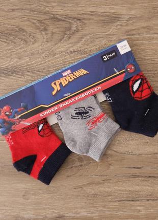 Набор, 1-2 года, 2-4 года, короткие носки для мальчика, спайдермен