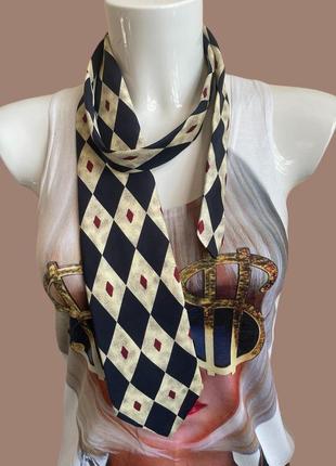 Повсякдений  різнокольоровий галстук в  ромби, від marks&soencer, silk, розмір довжина 139см