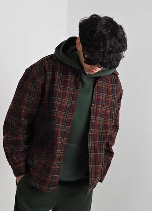 Шерстяная куртка ветровка бомбер