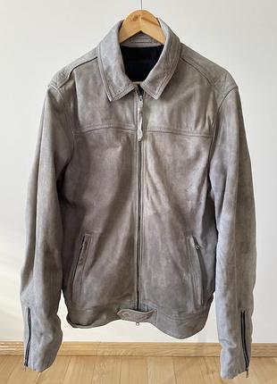 Замшева куртка allsaints кожанка