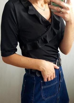 🔥шикарна блуза з імітацією запаху та з рюшами від ultimod1 фото