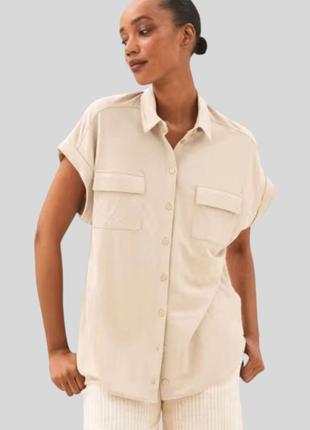 Стильная рубашка свободного кроя marks&spencer