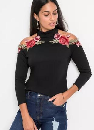 Блуза женская трикотаж bodyflirt 16/18/44/46/54/52/xxl/3xl