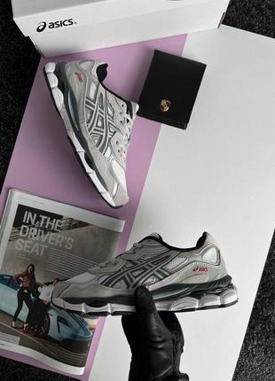 Женские кроссовки asics gel-nyc grey silver