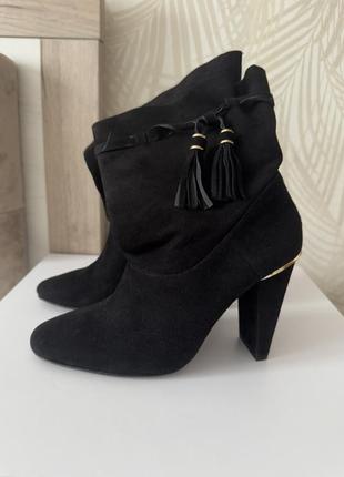 Полусапоги zara замшевые, сапоги, 37 р