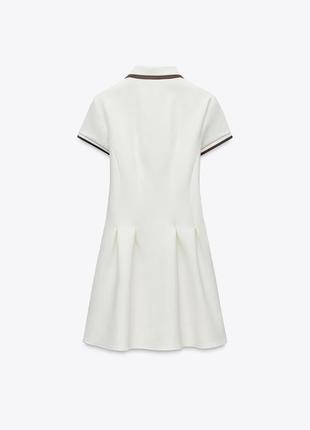 Платье в теннисном стиле zara бестселлер