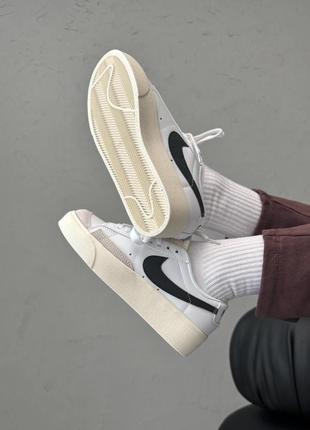 🔵nike blazer low platform 7
