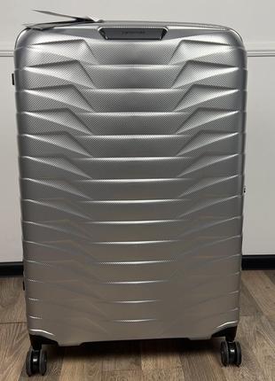 Новый чемодан samsonite proxis silver оригинал полипропилен размер xl
