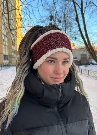 Теплая повязка на голову