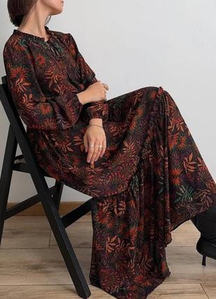 Сукня максі в стилі бохо , плаття максі від h&m