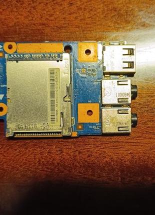 Плата audio cardreader usb2.0 la57 10785-1m 48.4pa04.01m ноутбука lenovo b570 b575 v570 z570 z575