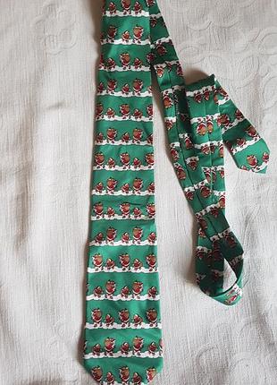 Шелковый галстук с новогодним принтом tie rack the windsor collection