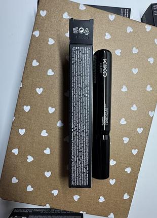 Тушь с эффектом объема и разделения kiko milano ultra tech + volume and definition mascara3 фото