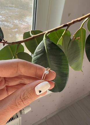 Каблучка з каменем медичне золото