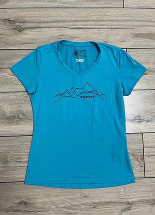 Женская футболка туристическая коттон mammut s-m