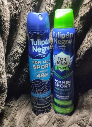 Дезодорант антиперспирант tulipan negro for men sport