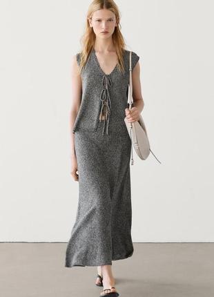 Жилет massimo dutti серый