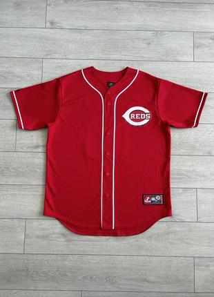 Бейсбольная джерси футболка рубашка cincinnati reds joey votto majestic Aseball mlb jersey l