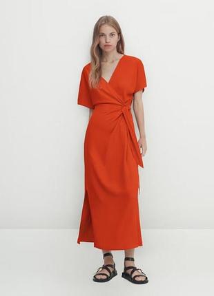Сукня на запах massimo dutti