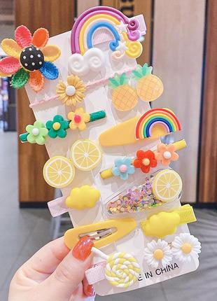 Заколки шпильки набір дитячих заколок 123004