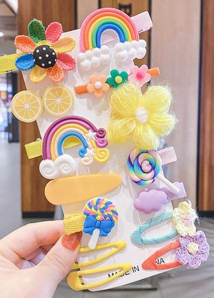 Заколки шпильки набір дитячих заколок 123005