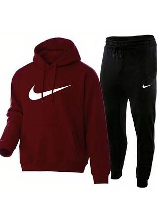 Худи кофта с капюшоном + спортивные штаны, мужской спортивный костюм высокого качества6 фото
