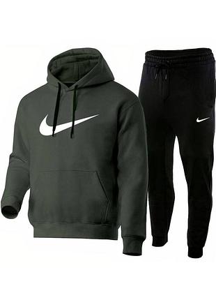 Худи кофта с капюшоном + спортивные штаны, мужской спортивный костюм высокого качества8 фото