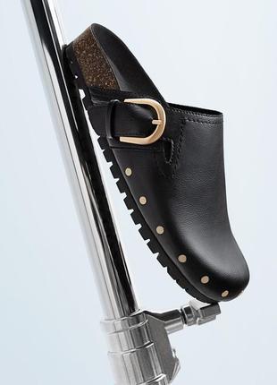 Чорні сабо страдіваріус ,мюлі, шльопанці